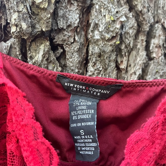 Red Lace Cami Top - Picture 2 of 2